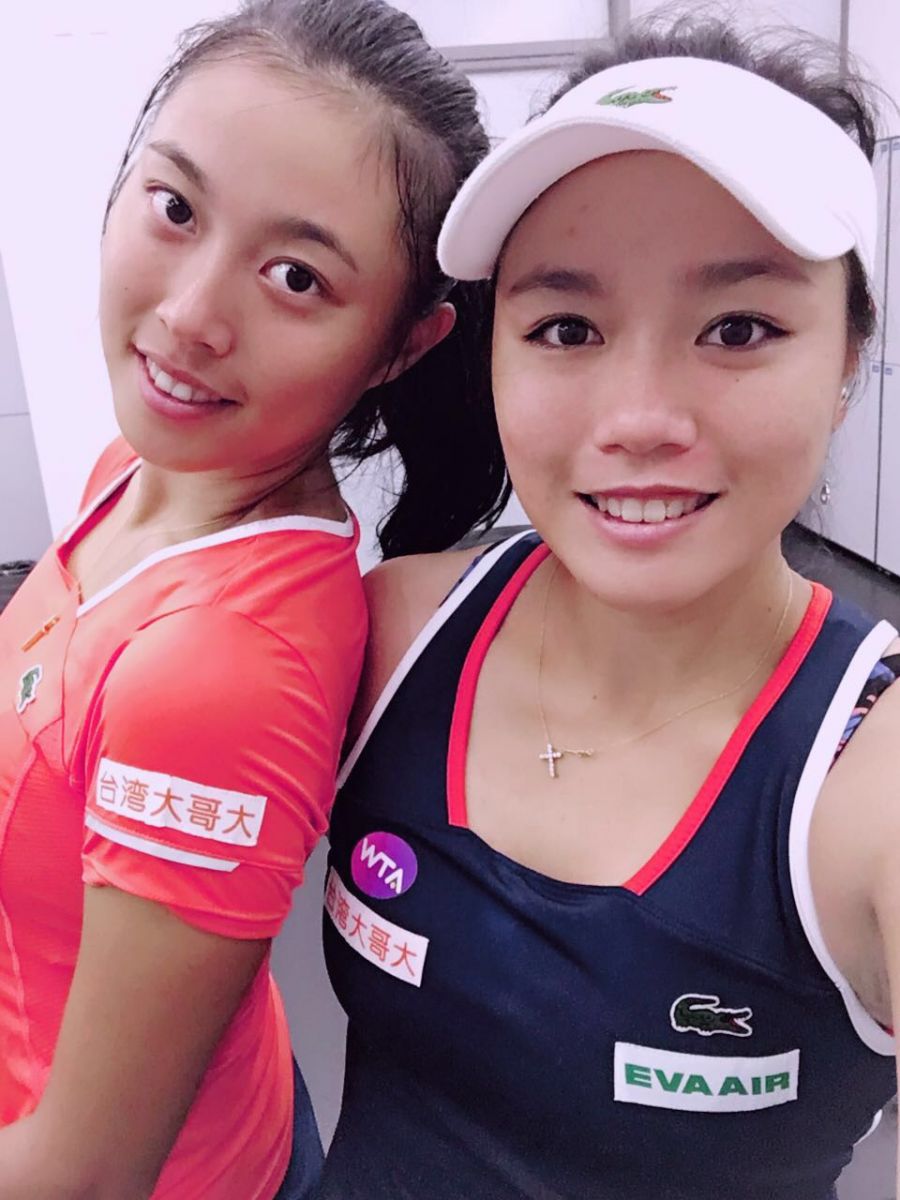 詹家姊妹首度闖進香港雙打決賽。劉雪貞提供