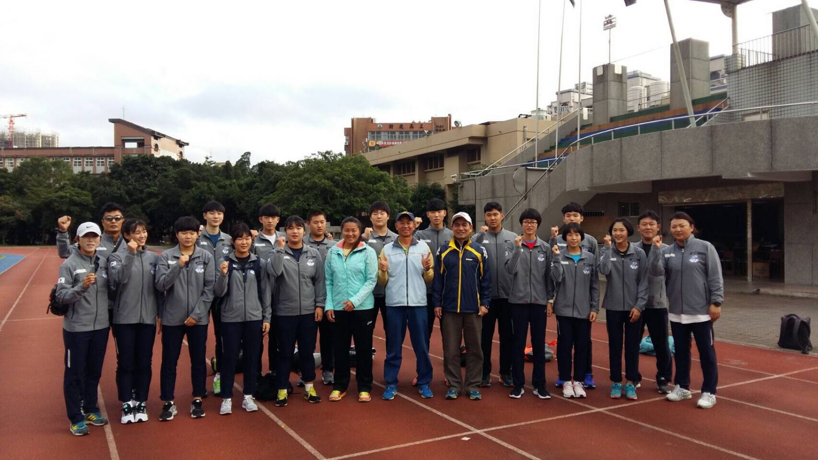 韓國青少年隊來台。圖/中華民國田徑協會提供
