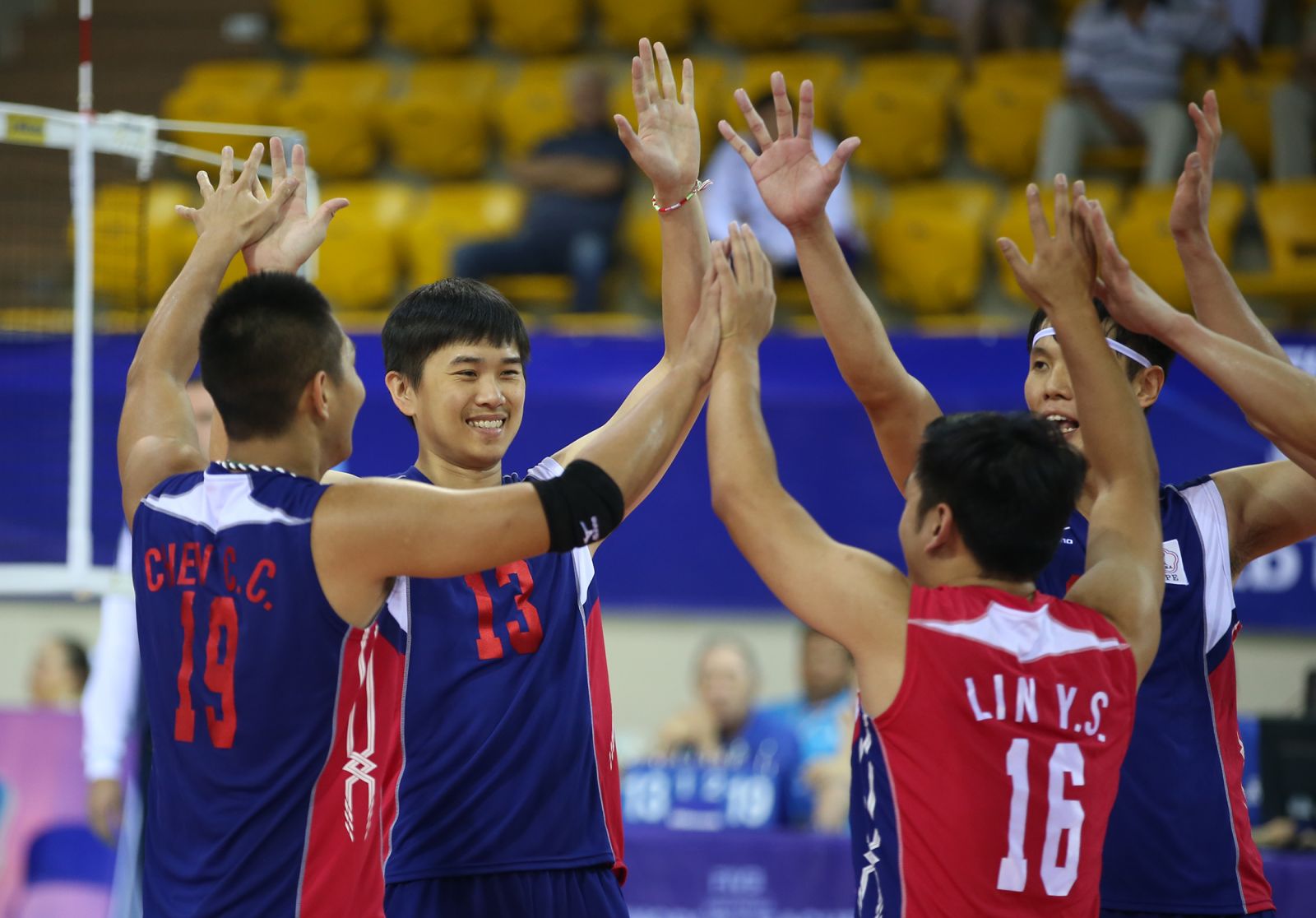 中華隊拿下第二勝。圖/翻攝自FIVB世界男排聯賽官網