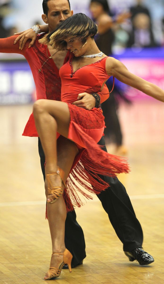 世界職業公開賽拉丁舞冠軍Marco_Zingarelli／Ilaria_Campana的舞姿風靡全場（大會提供）